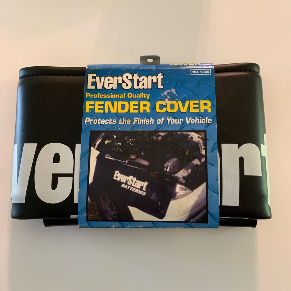 Vintage EverStart Black Fender Cover - Protects Vehicle Finish